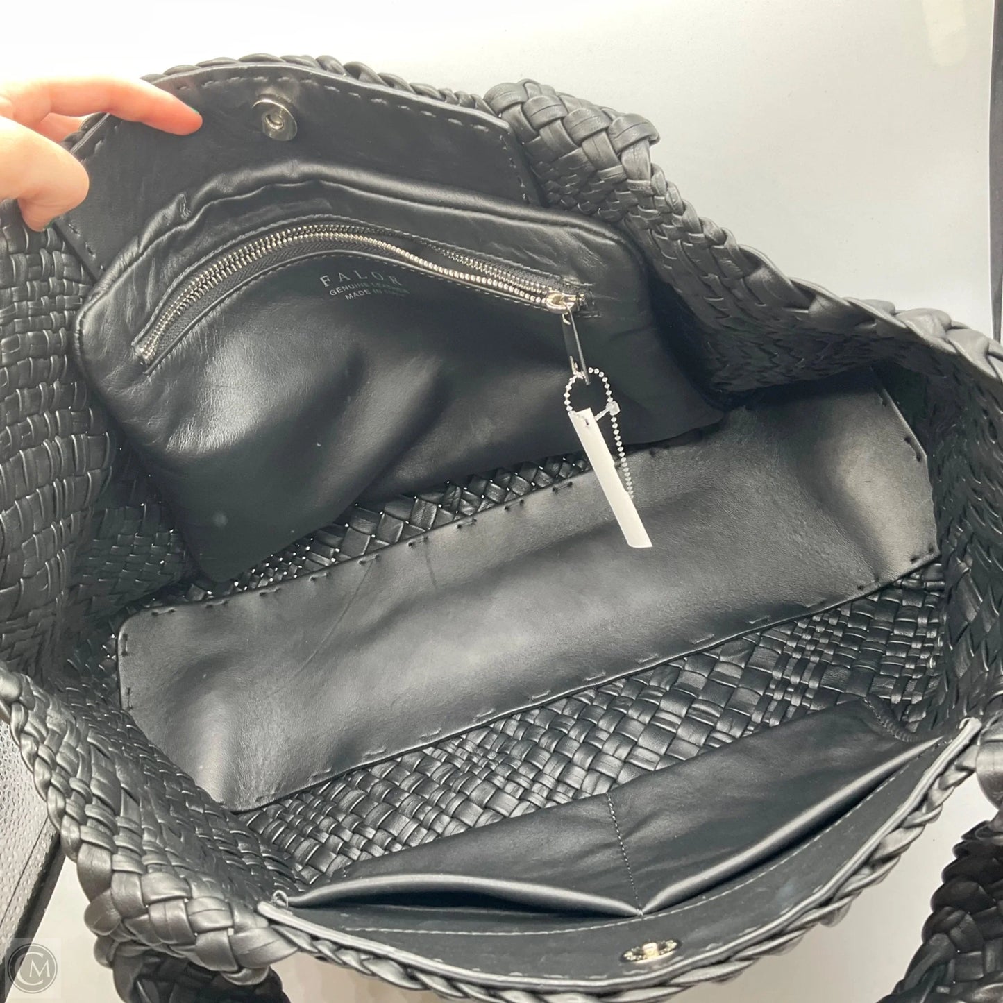 Handbag Leather By falor, Size: Large