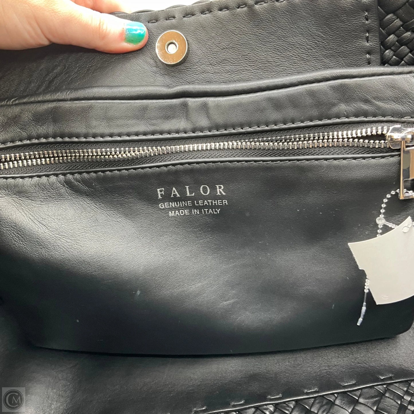 Handbag Leather By falor, Size: Large