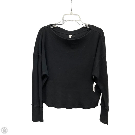 Top Long Sleeve By Anthropologie In Black, Size: L