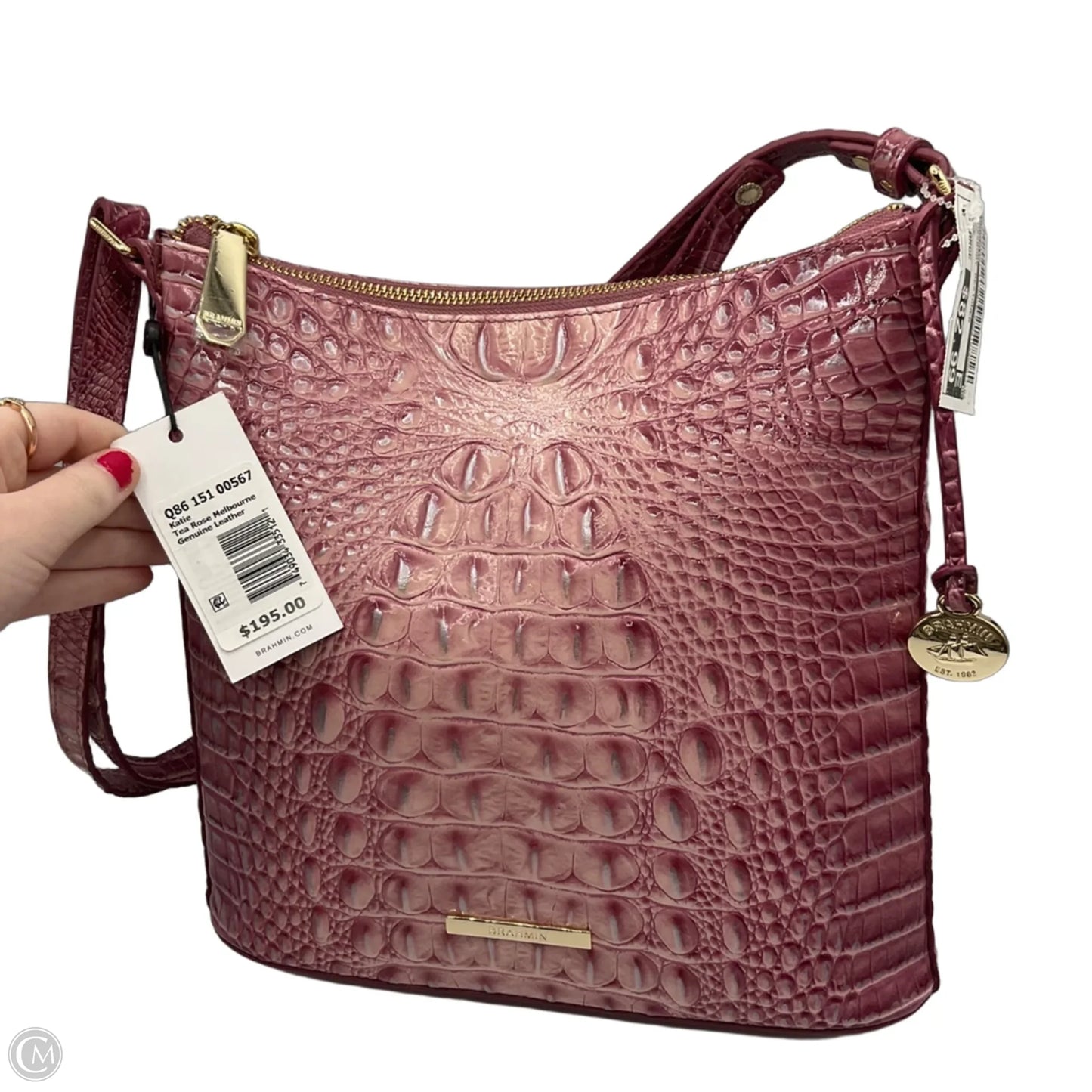 Crossbody Designer By Brahmin, Size: Large