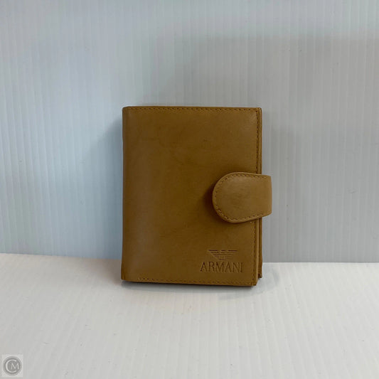 Wallet Luxury Designer By Armani, Size: Medium