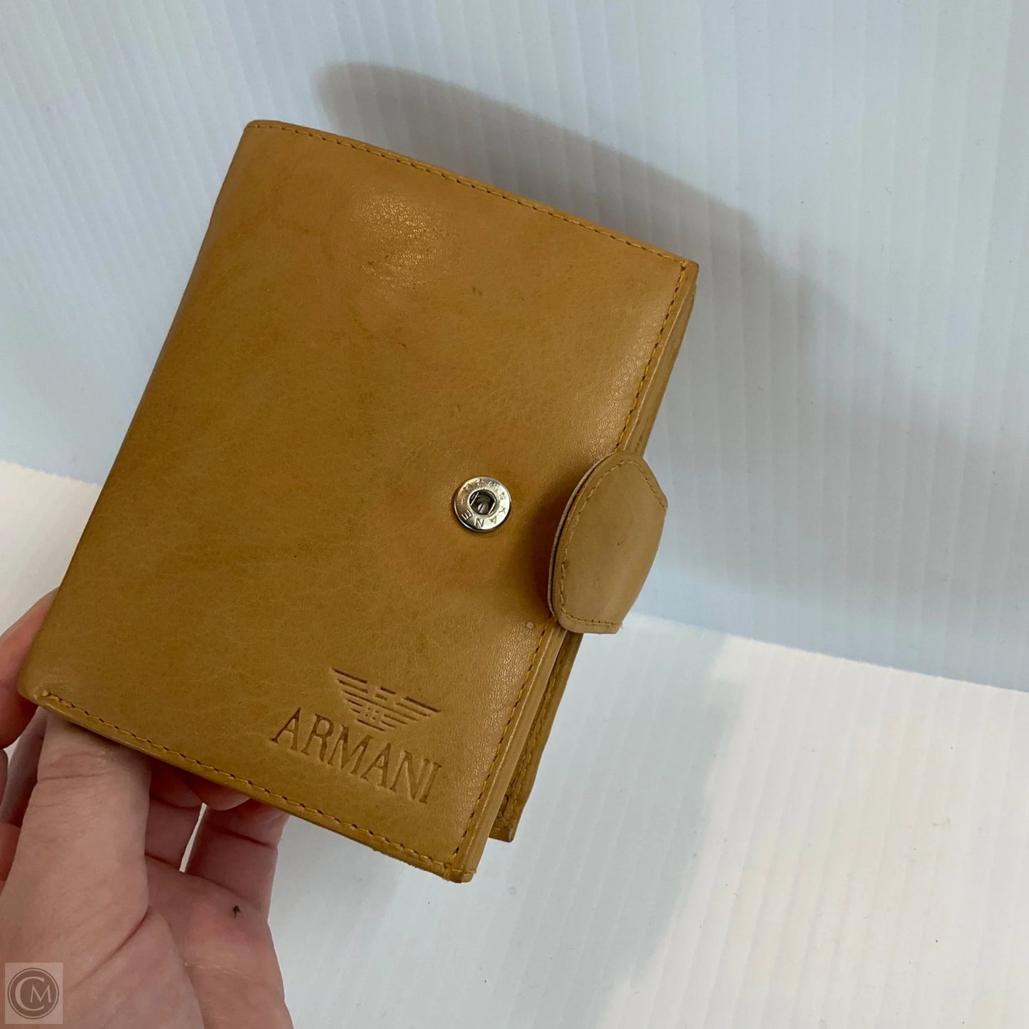 Wallet Luxury Designer By Armani, Size: Medium