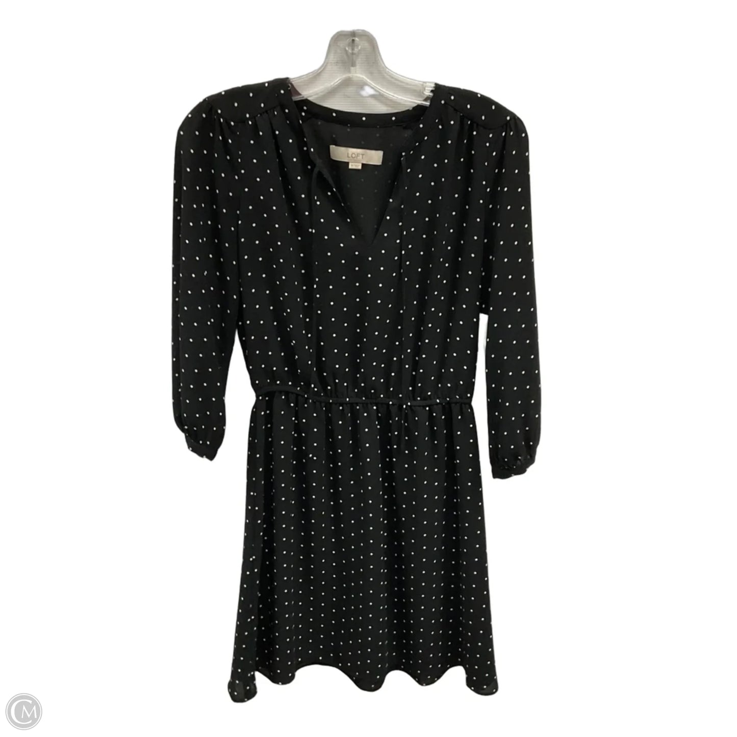 Dress Casual Short By Loft In Polkadot Pattern, Size: Xs