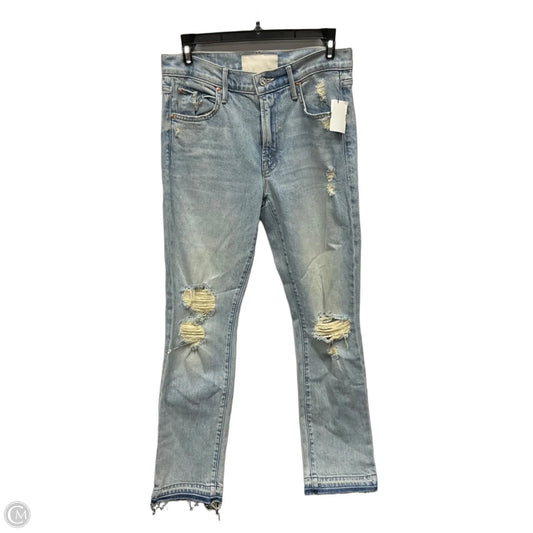 Jeans Straight By Mother In Blue Denim, Size: 2