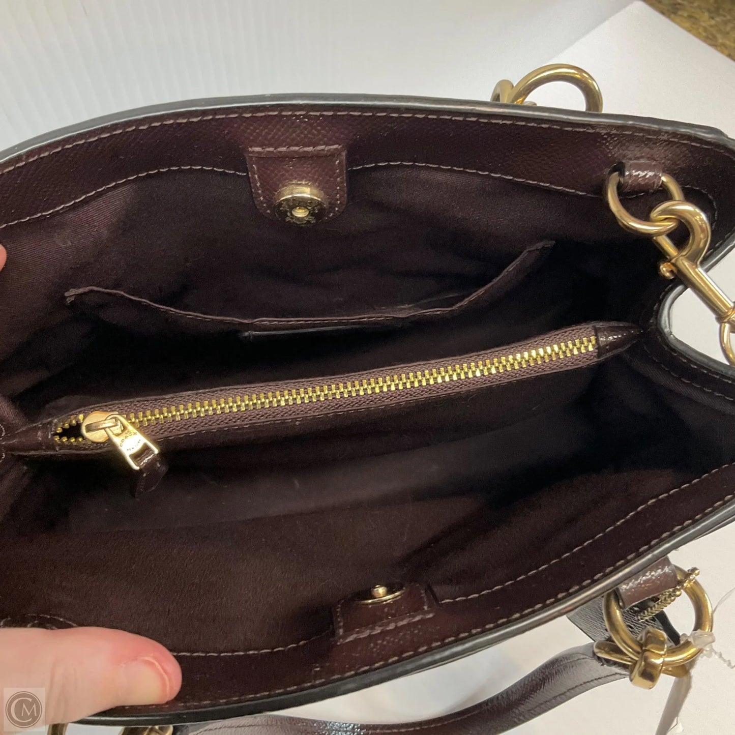 Crossbody Designer By Coach, Size: Medium