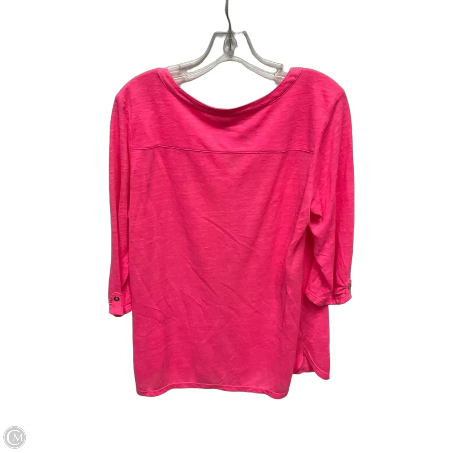 Top Long Sleeve Designer By Lilly Pulitzer In Pink, Size: M