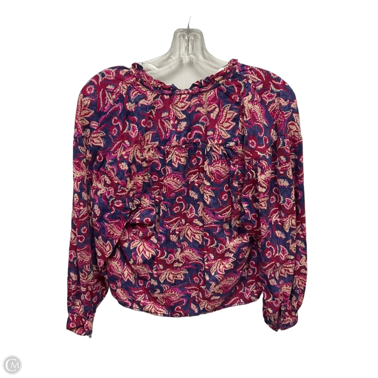 Top Long Sleeve By Pilcro In Floral Print, Size: Xs