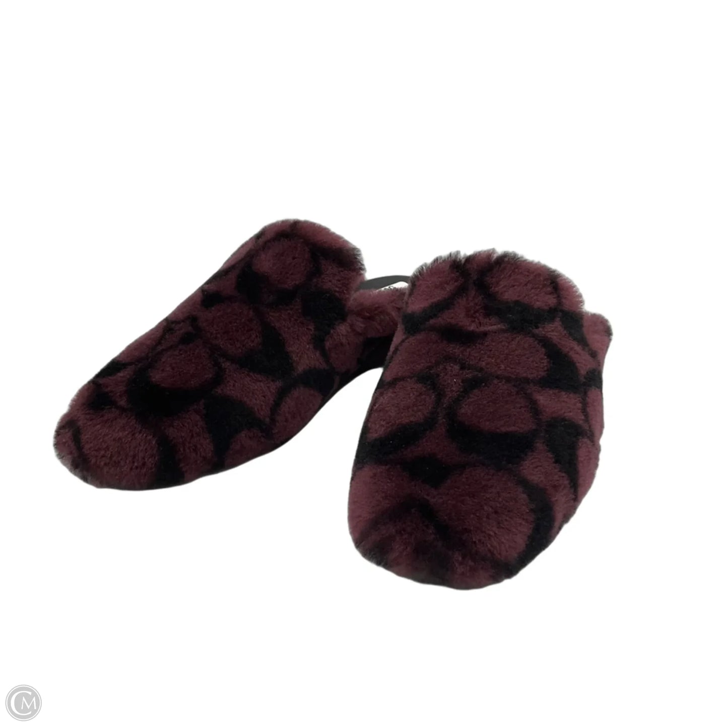Sandals Designer By Coach In Black & Purple, Size: 8