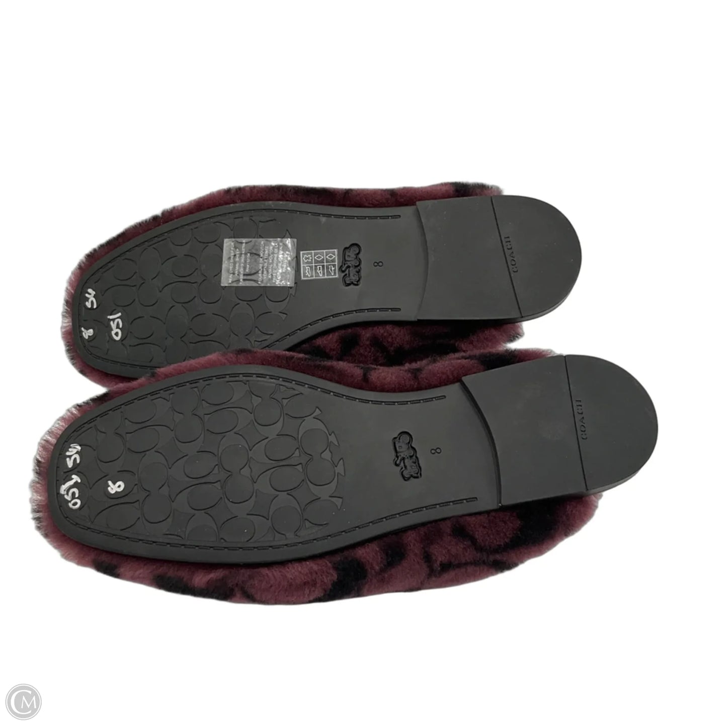 Sandals Designer By Coach In Black & Purple, Size: 8