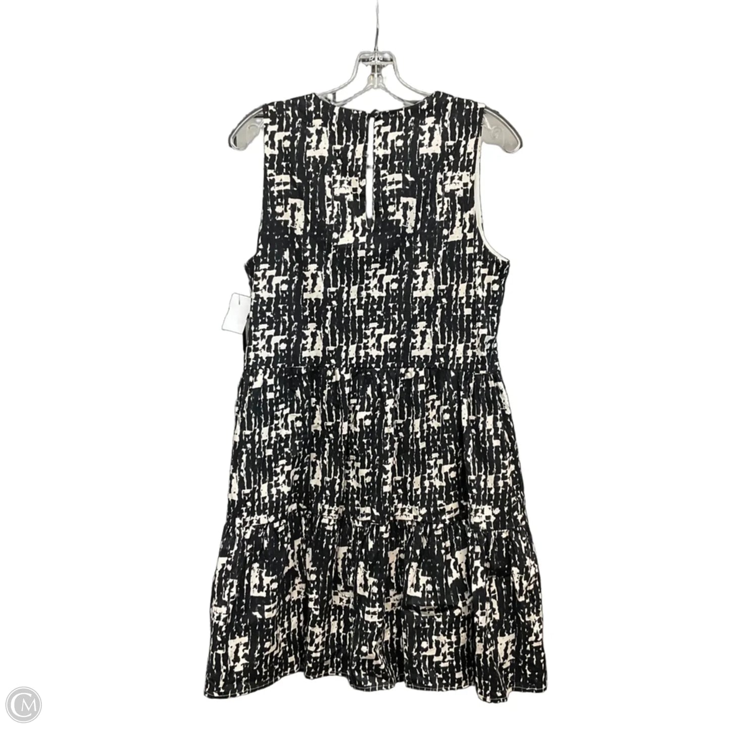 Dress Casual Midi By Evereve In Black & White, Size: S