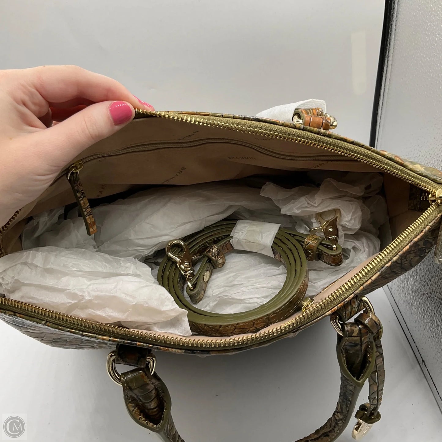 Crossbody Designer By Brahmin, Size: Large