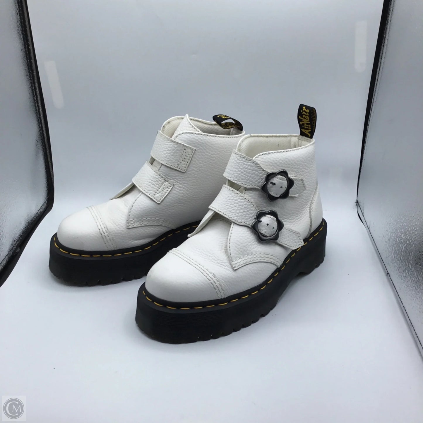 Boots Combat By Dr Martens In White, Size: 9