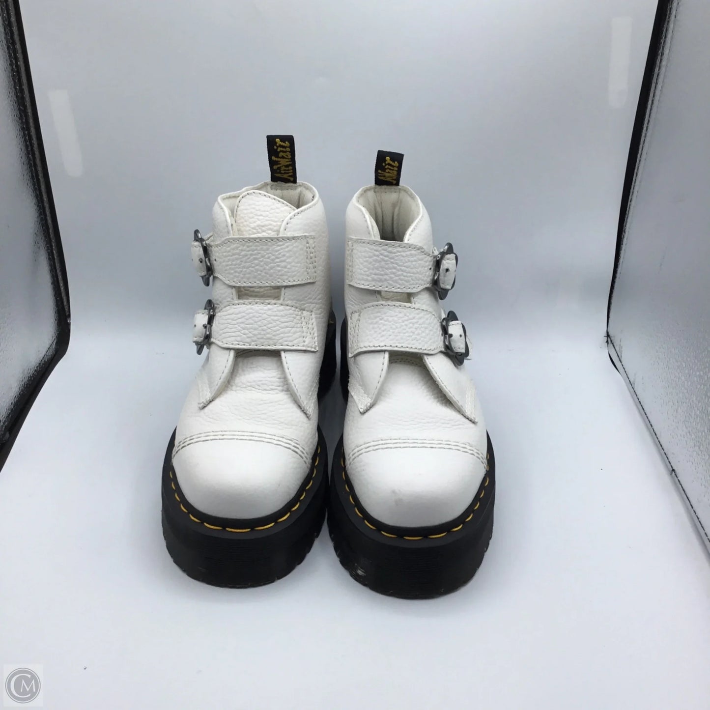Boots Combat By Dr Martens In White, Size: 9