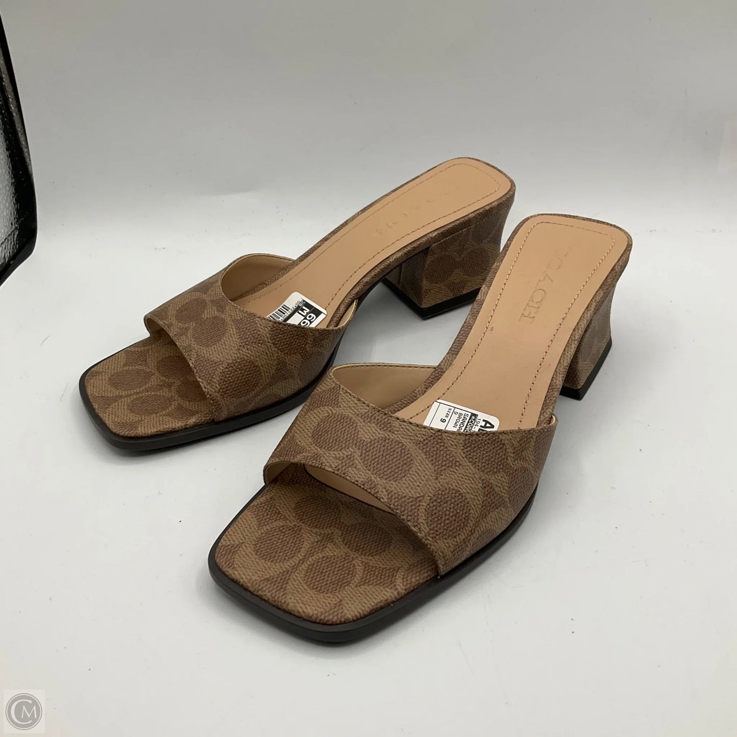 Sandals Designer By Coach In Brown, Size: 9
