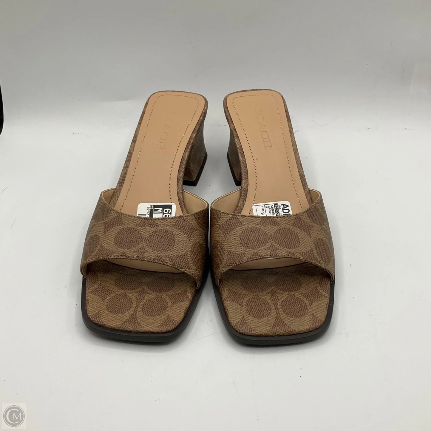 Sandals Designer By Coach In Brown, Size: 9