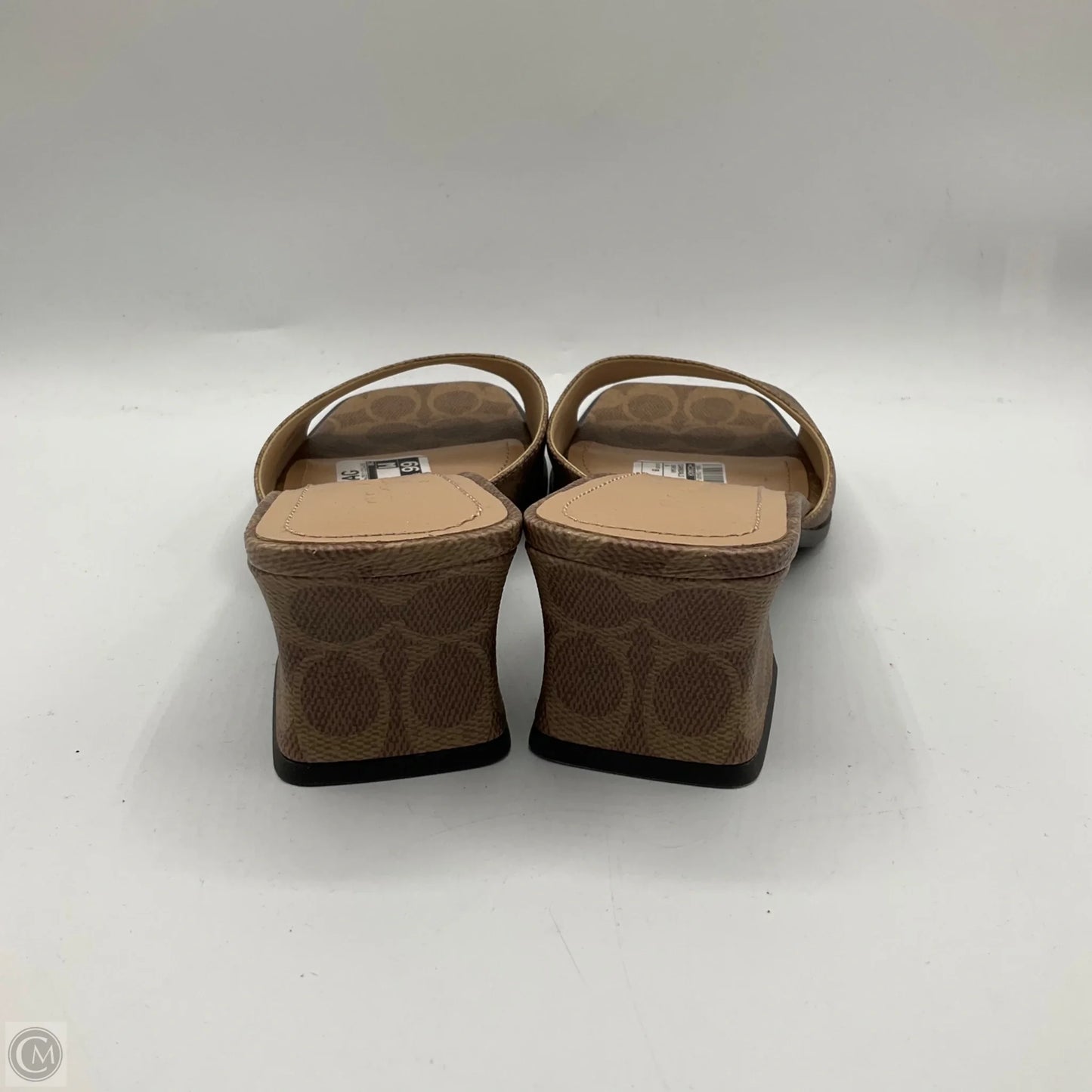 Sandals Designer By Coach In Brown, Size: 9