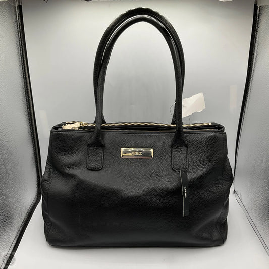 Handbag Leather By Dkny, Size: Large