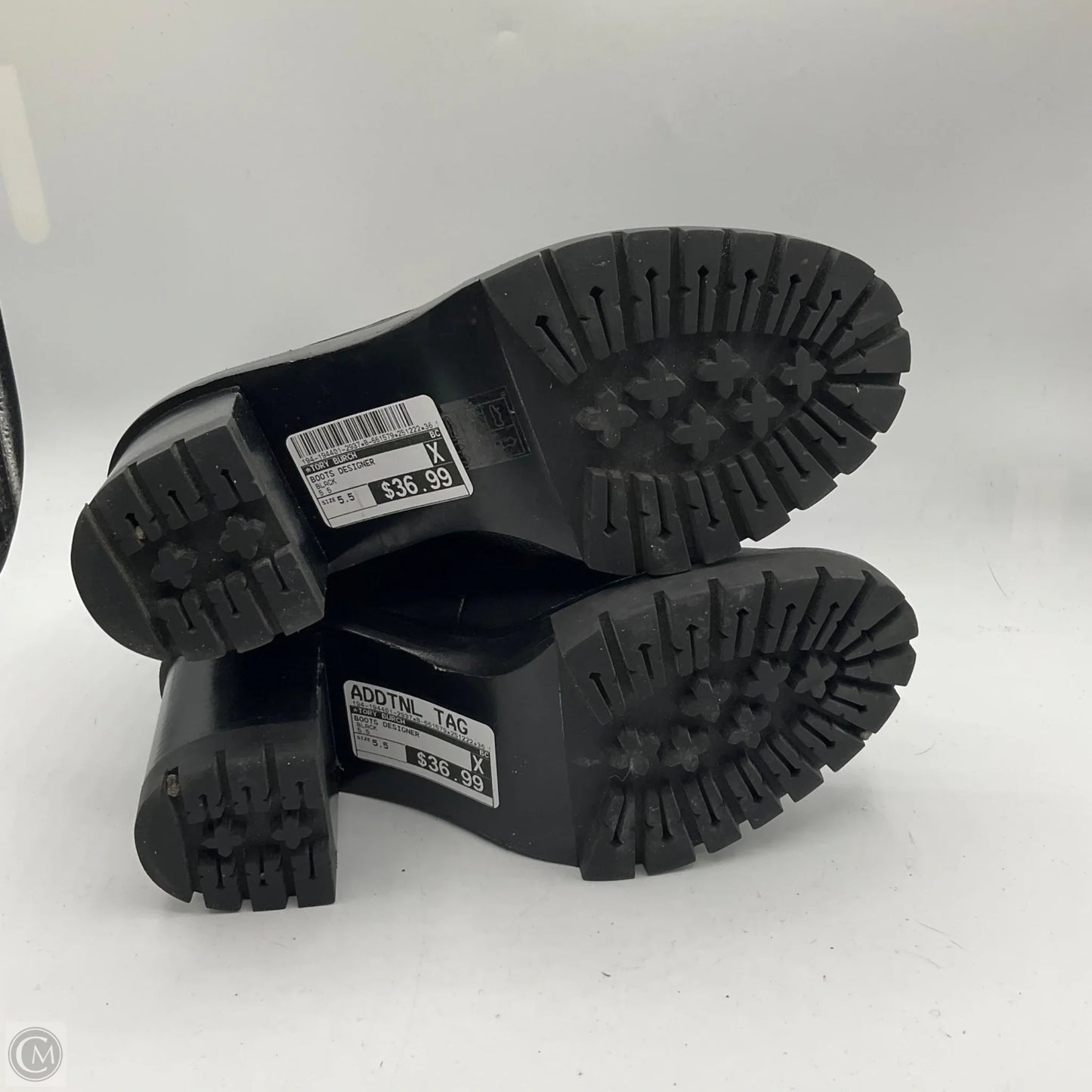 Boots Designer By Tory Burch In Black, Size: 5.5