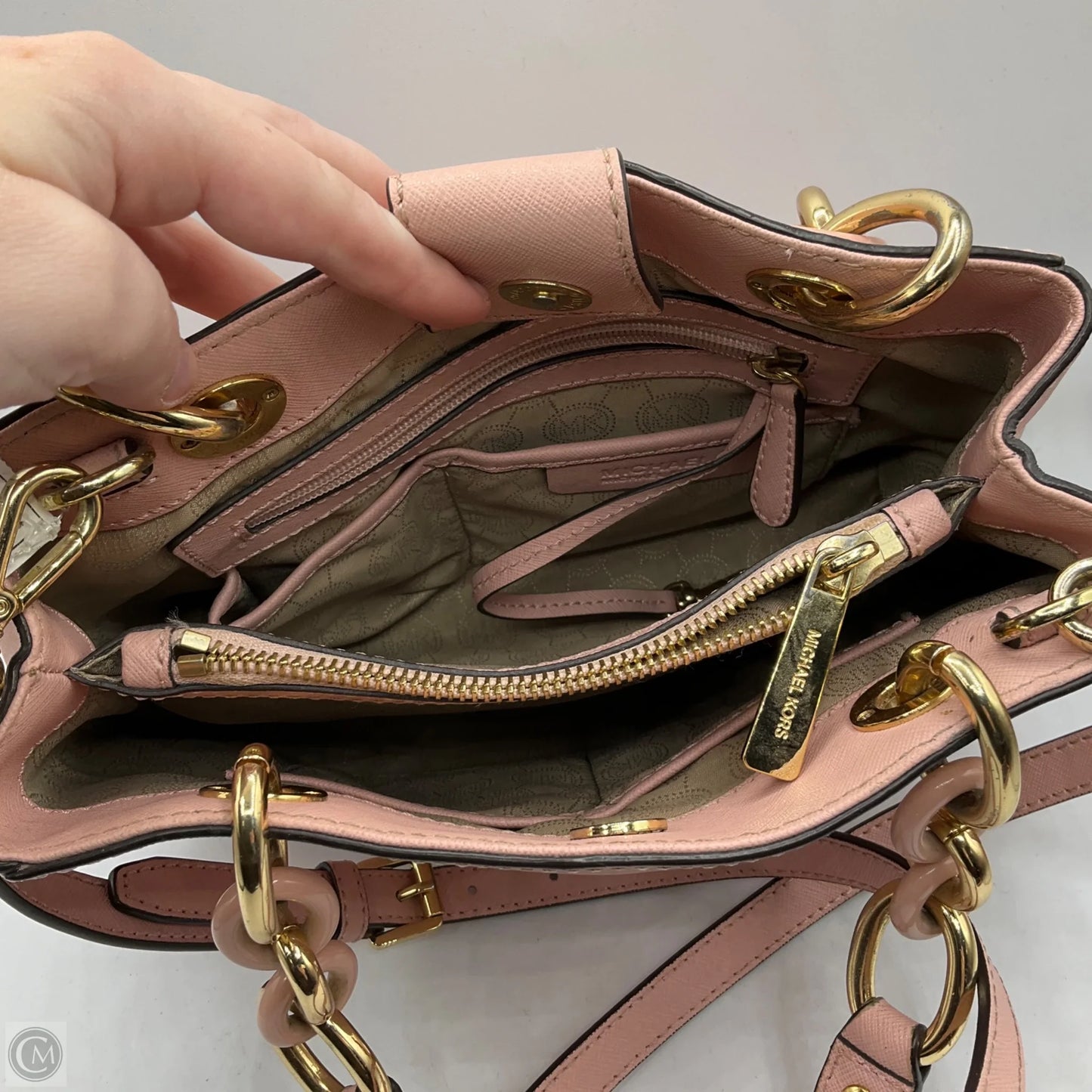 Crossbody Designer By Michael Kors, Size: Medium