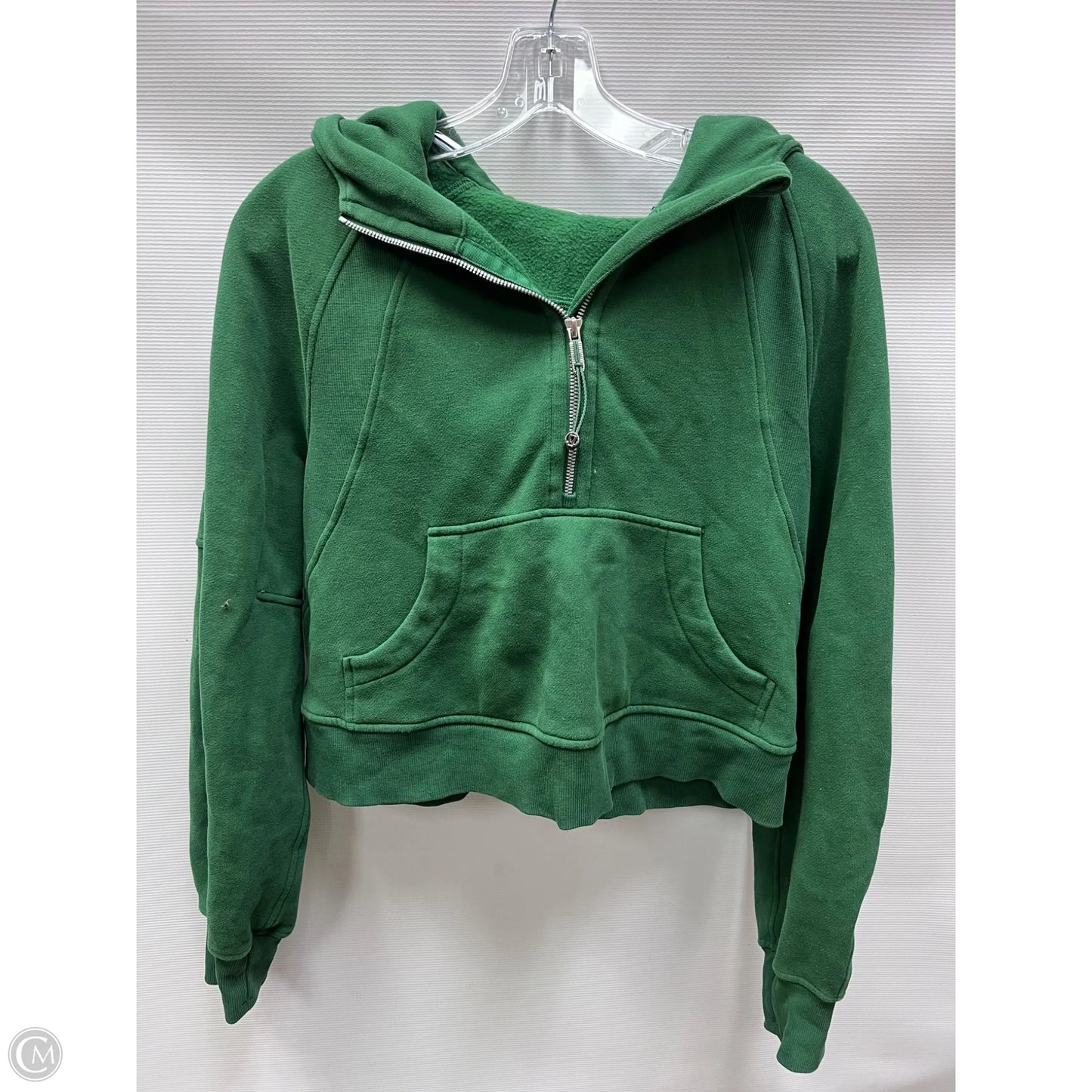 Athletic Jacket By Lululemon In Green, Size: S