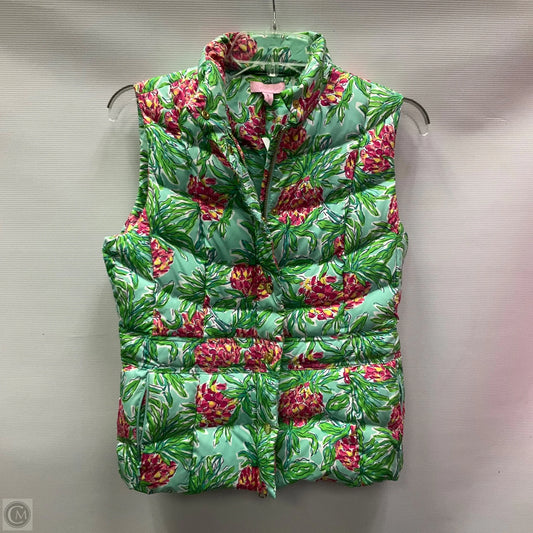 Vest Designer By Lilly Pulitzer In Floral Print, Size: S
