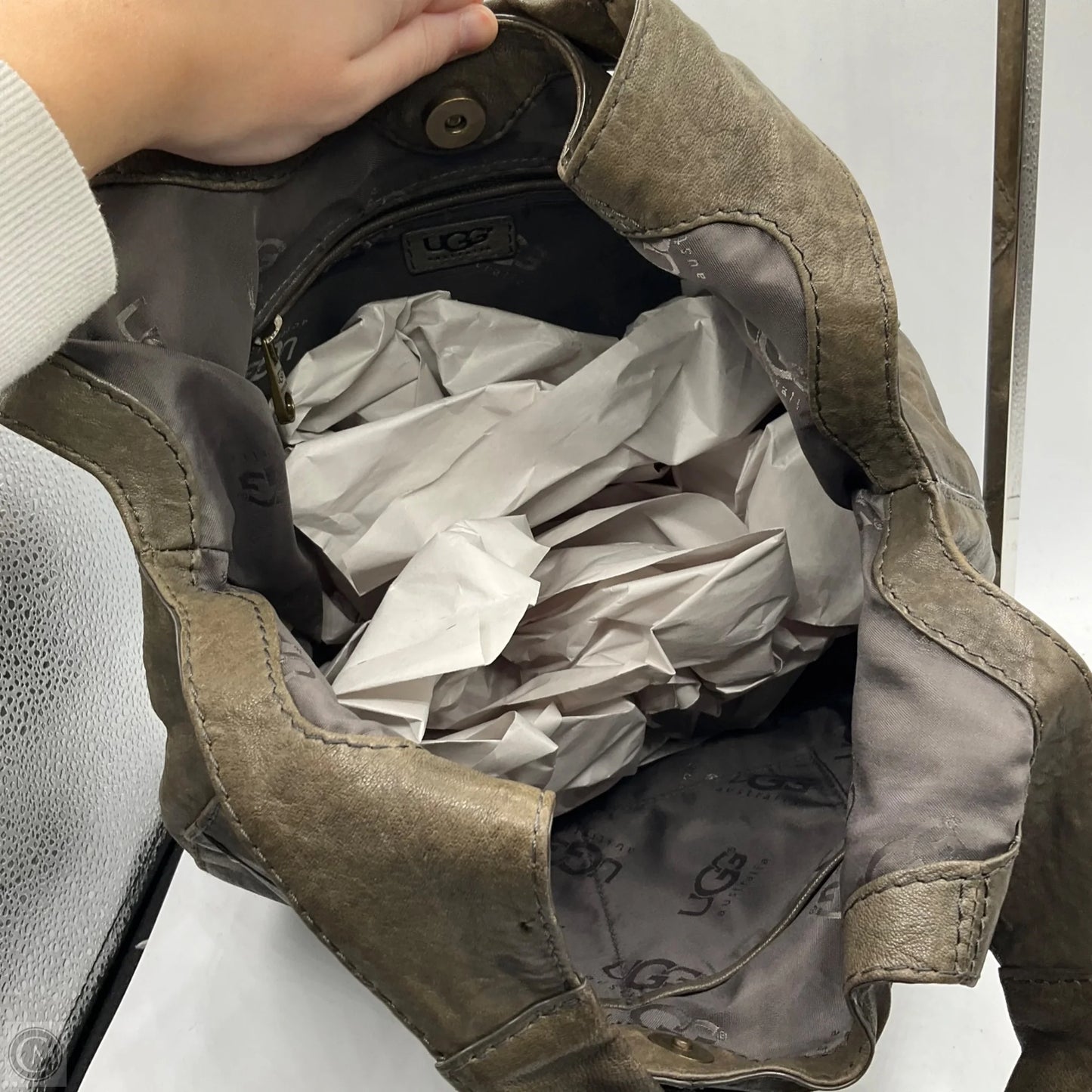 Handbag Designer By Ugg, Size: Large