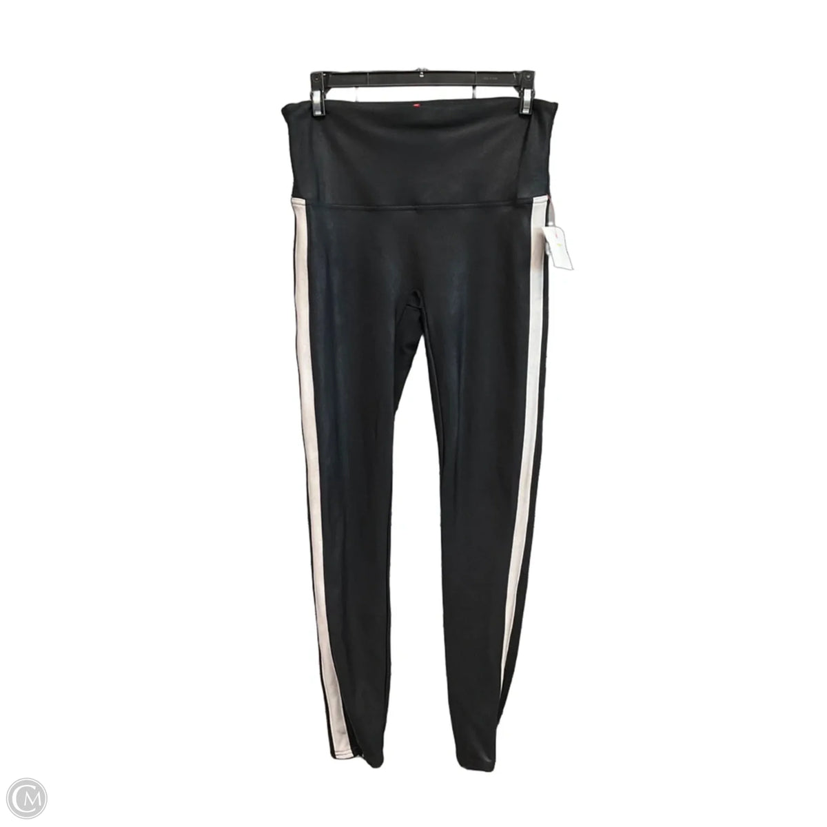 Athletic Leggings By Spanx In Black, Size: L