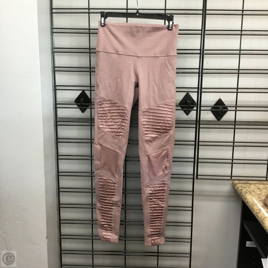 Athletic Leggings By Alo In Pink, Size: M