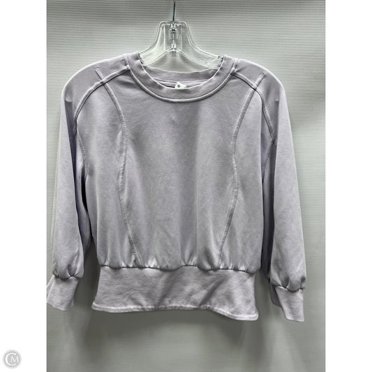 Athletic Sweatshirt Crewneck By Lululemon In Purple, Size: 6