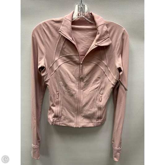 Athletic Jacket By Lululemon In Pink, Size: 6