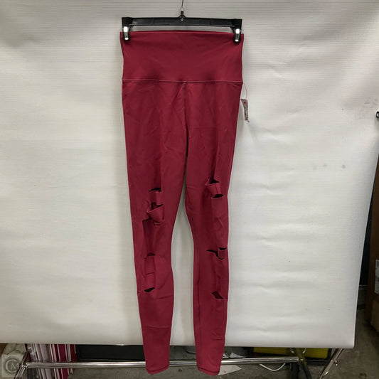 Athletic Leggings By Alo In Red, Size: S