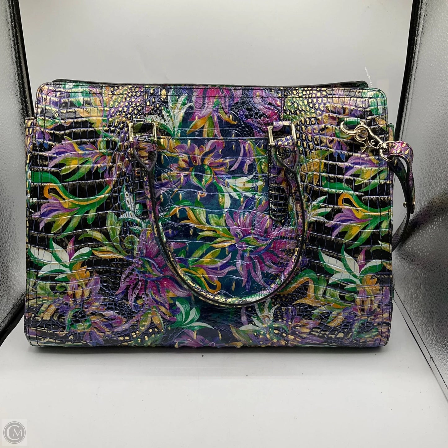 Handbag Designer By Brahmin, Size: Large