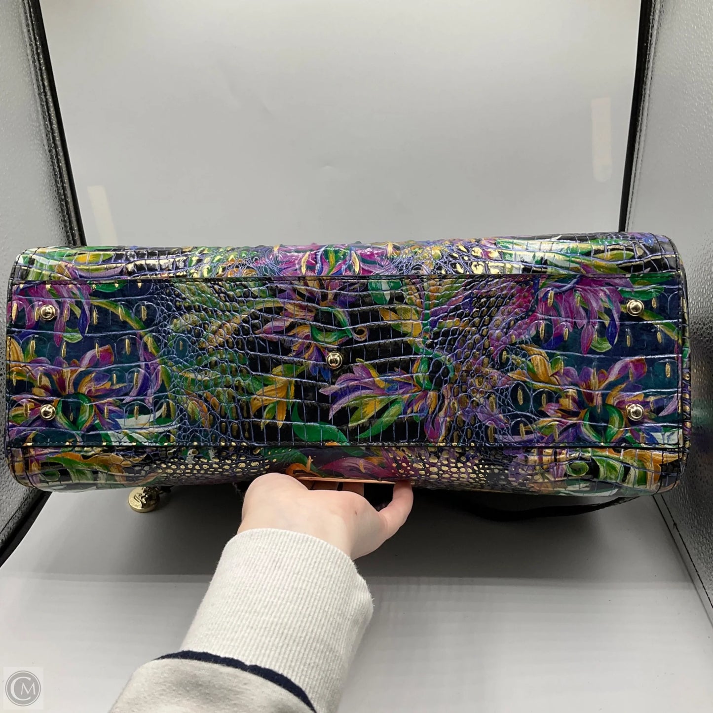 Handbag Designer By Brahmin, Size: Large