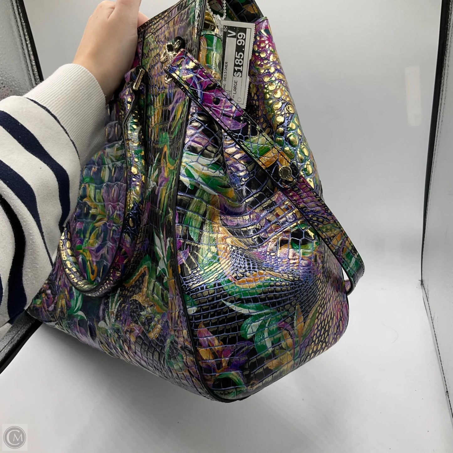 Handbag Designer By Brahmin, Size: Large