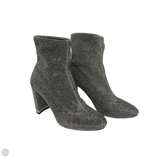 Boots Ankle Heels By Michael By Michael Kors In Silver, Size: 9