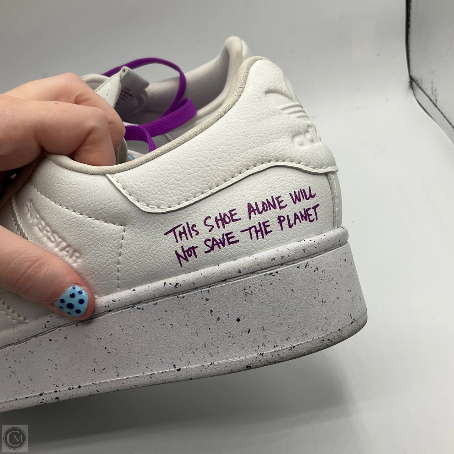 Shoes Sneakers By Adidas In Purple & White, Size: 8