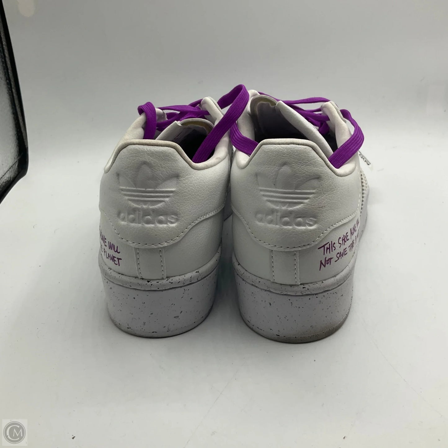 Shoes Sneakers By Adidas In Purple & White, Size: 8