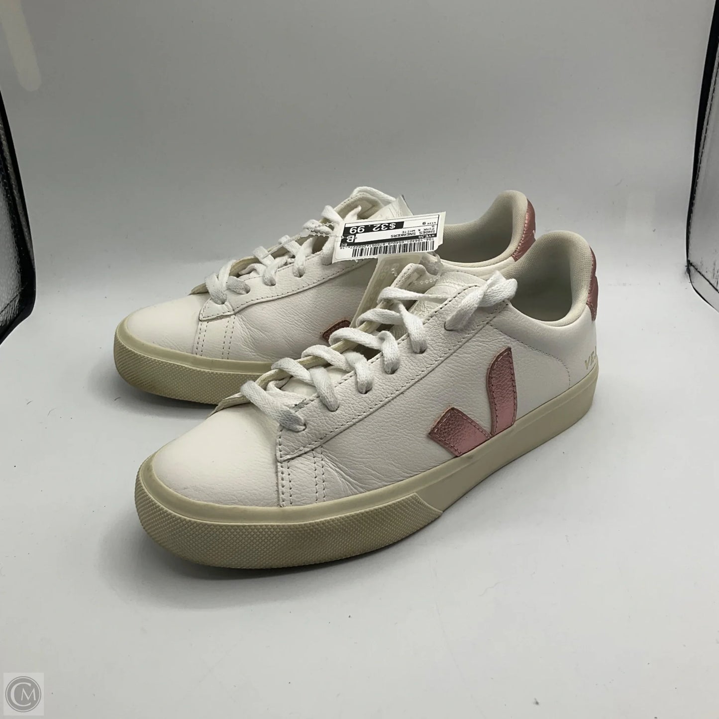 Shoes Sneakers By Veja In Pink & White, Size: 9