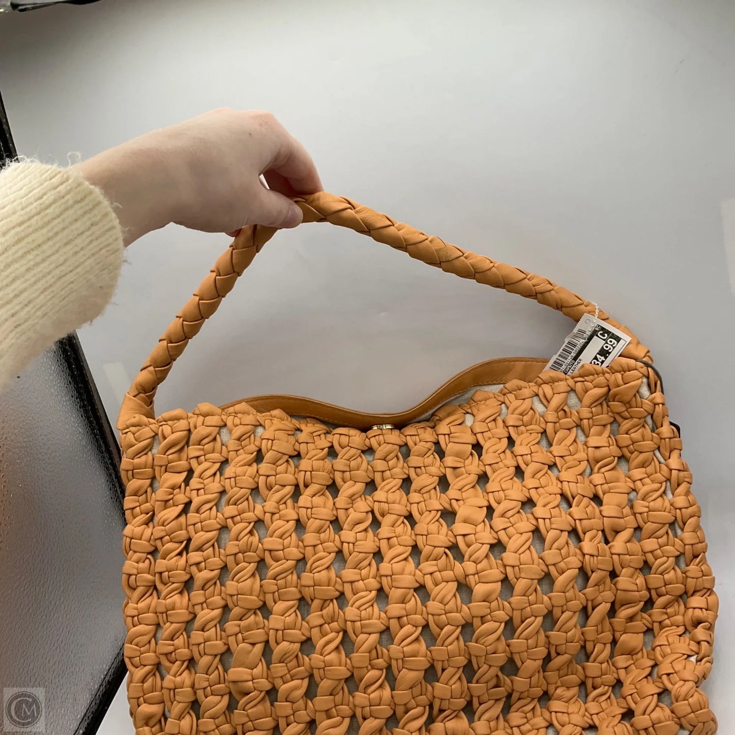 Handbag Leather By Vince Camuto, Size: Medium