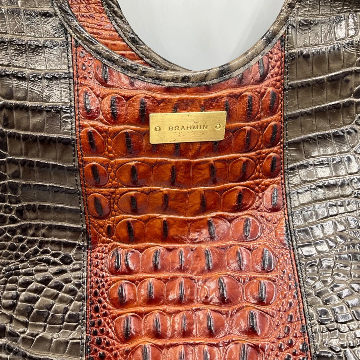 Handbag Designer By Brahmin, Size: Large