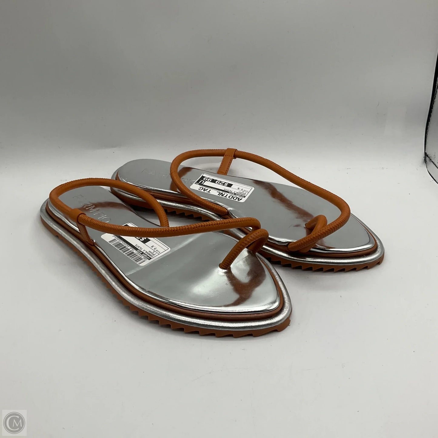 Sandals Flats By Farm Rio In Brown, Size: 7.5