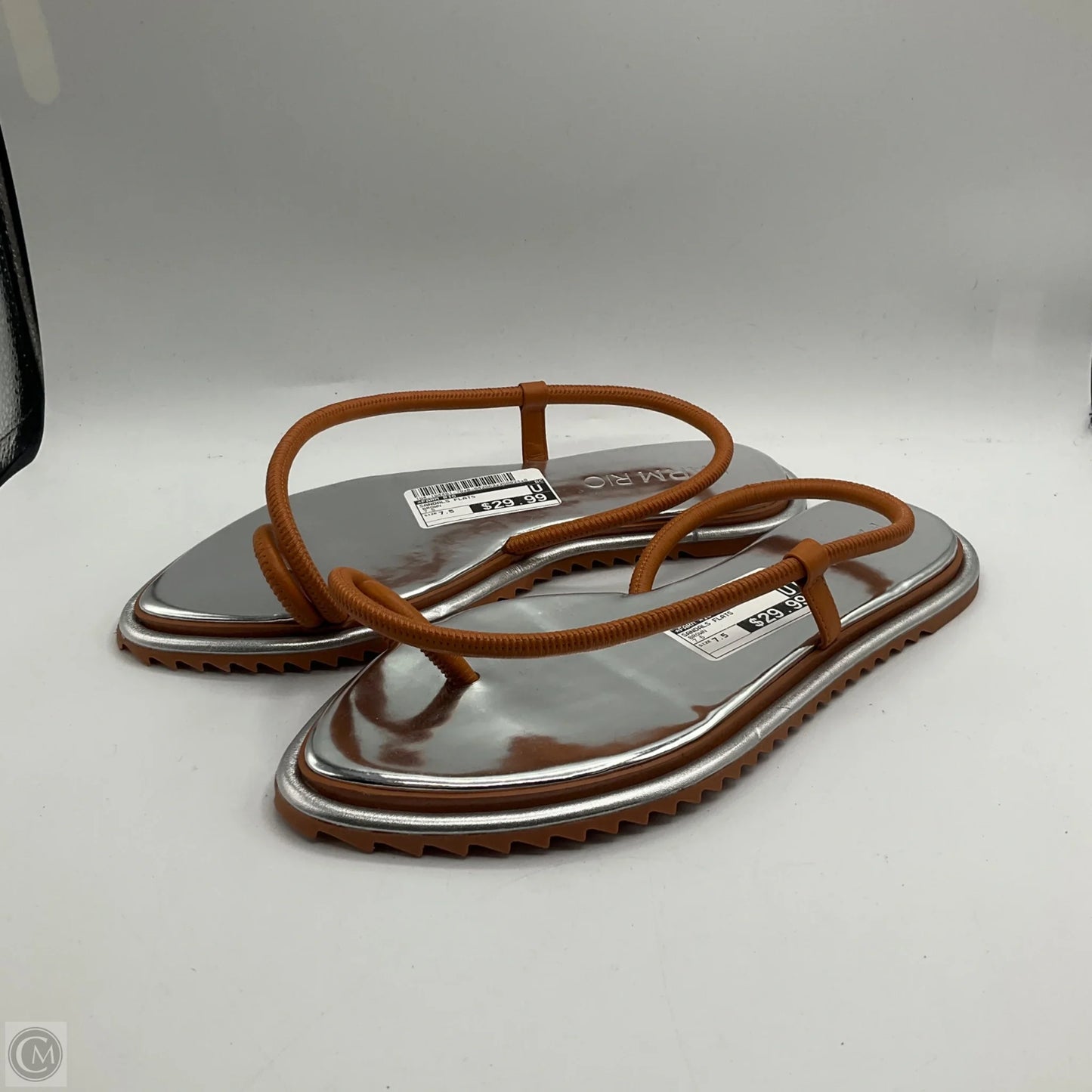 Sandals Flats By Farm Rio In Brown, Size: 7.5