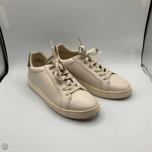 Shoes Designer By Coach In Brown & Cream, Size: 7.5