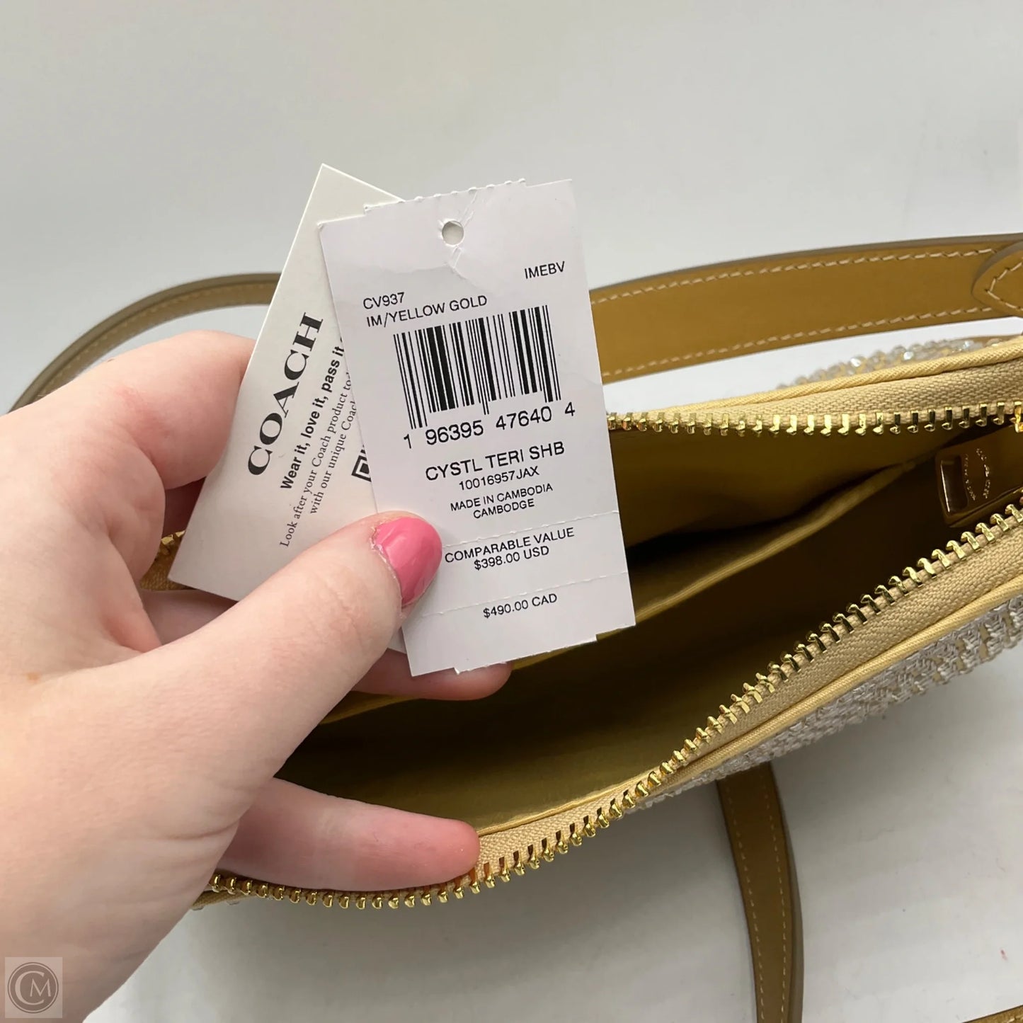 Handbag Designer By Coach, Size: Small