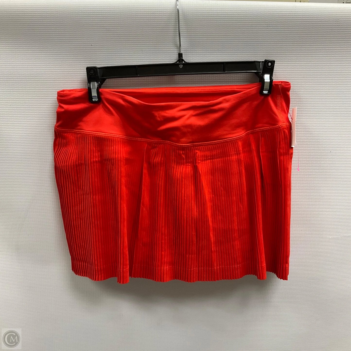 Athletic Skort By Lululemon In Red, Size: 8