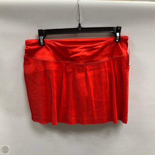 Athletic Skort By Lululemon In Red, Size: 8