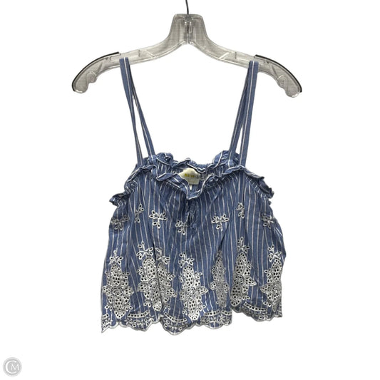 Top Sleeveless By Maeve In Blue, Size: S