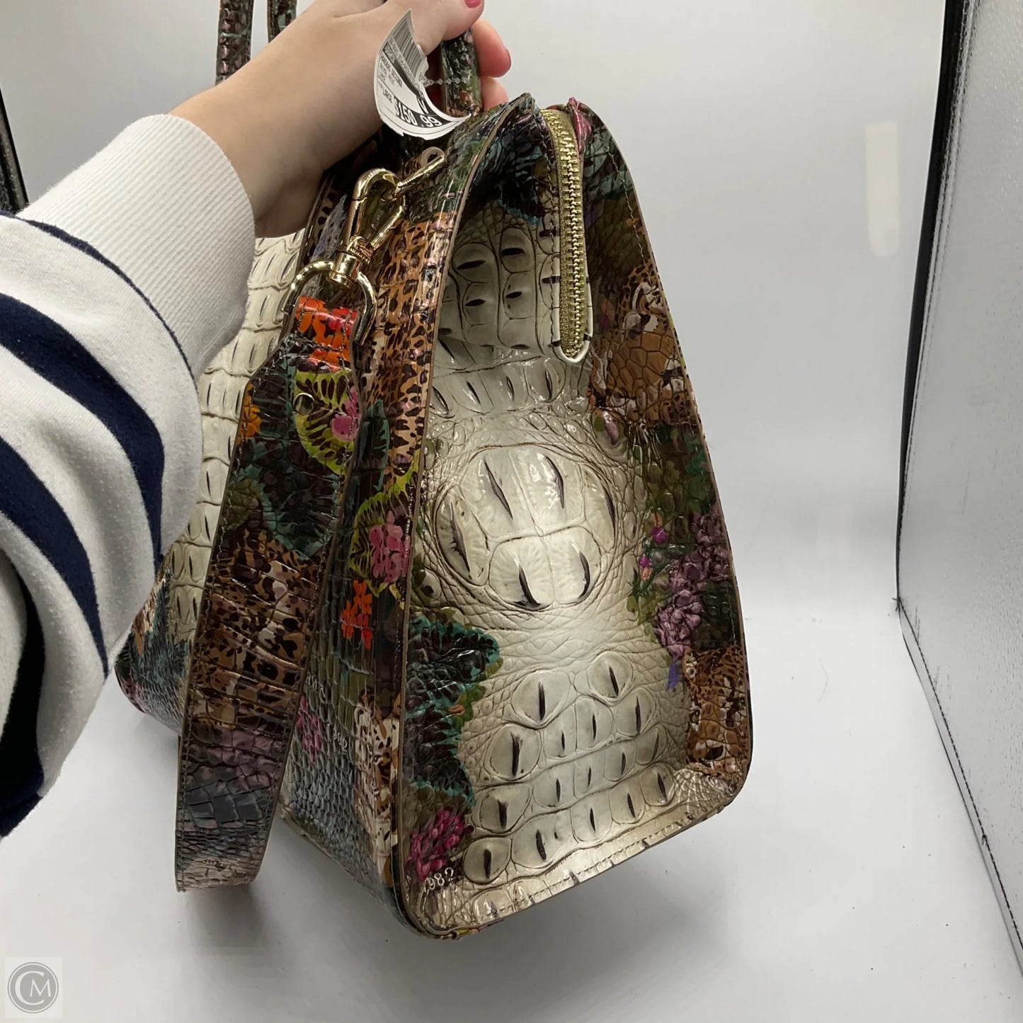 Handbag Designer By Brahmin, Size: Large