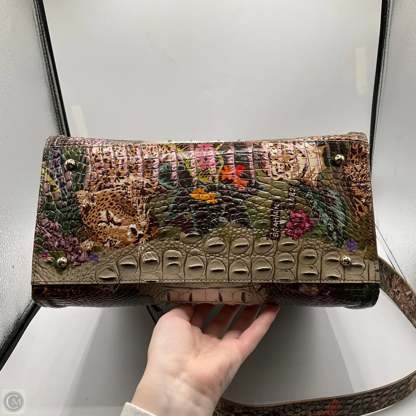 Handbag Designer By Brahmin, Size: Large