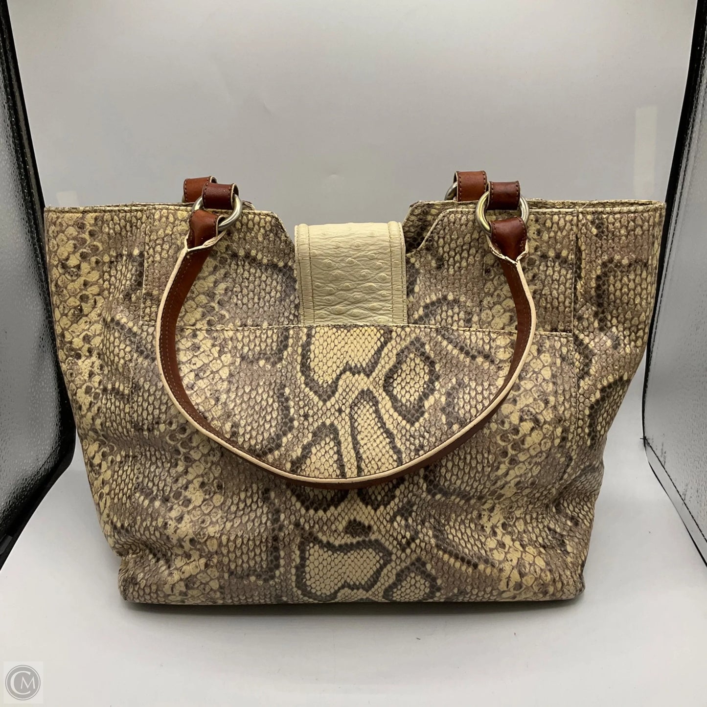 Handbag Designer By Brahmin, Size: Medium